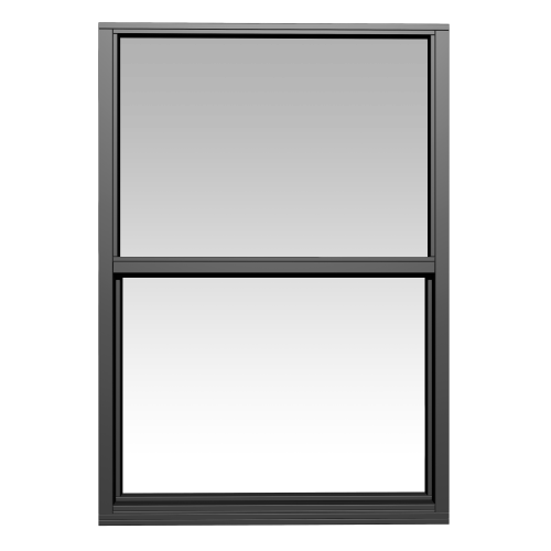 Impact Window Single hung 100 S.H Equal Lites Bronze Frame Clear Glass 500 x 500